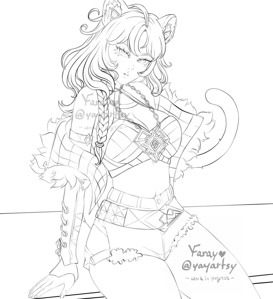 [2/5] Xilonen - Lineart